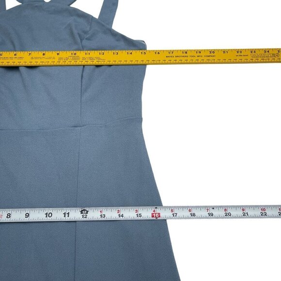 Birdy Grey Gene Dusty Blue Maxi Formal Bridesmaid Dress Large NWT - Picture 14 of 15